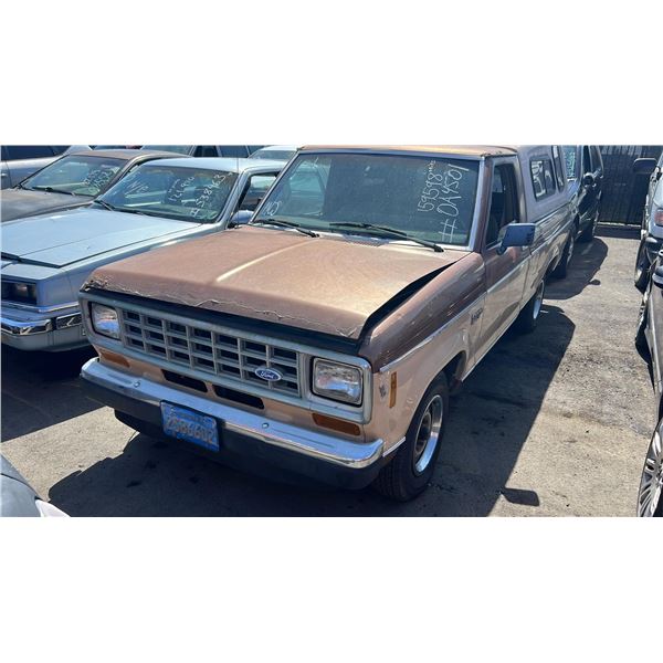 1986 Ranger V 1986 Ford Ranger
