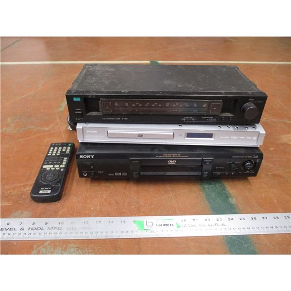 *Sony DVD CD, Koss DVD, Sansui am/fm stereo tuner