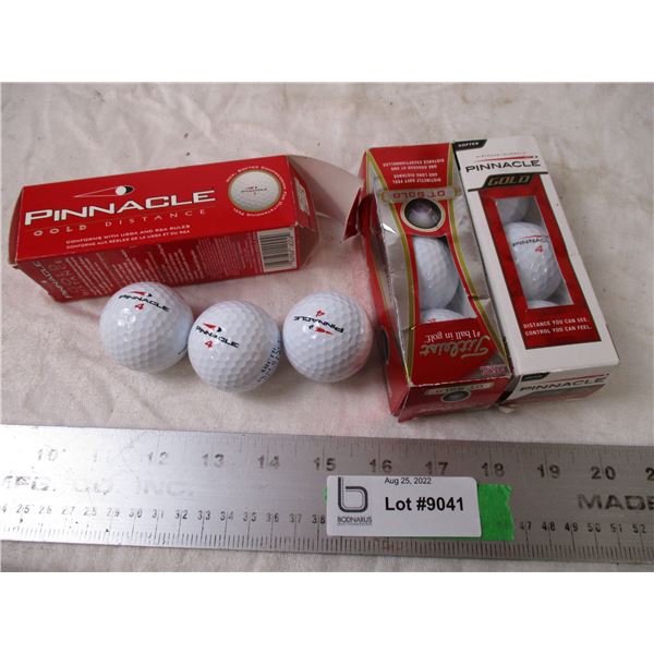 (3) packs of golf balls