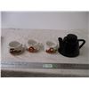 Image 1 : Ceramic teapot with (3) cups