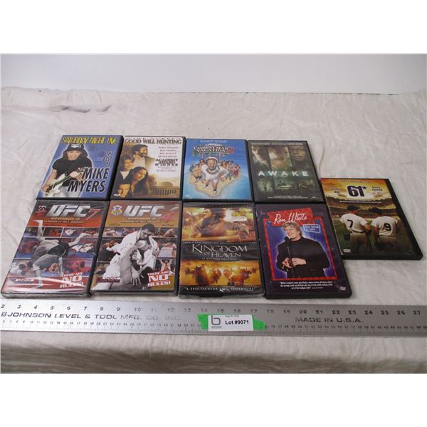 (9) DVD - (2) UFC are sealed