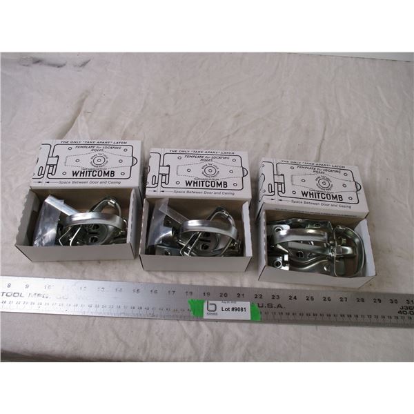 (3) Steel gate latches