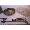 Image 3 : Sea Shells, Basket, Brass Plate and Assorted Items