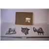 Image 1 : (3) Hap Wilson Wildlife Prints + Frame
