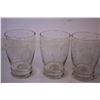 Image 2 : (8) Etched Glass Tumblers w/ Sunflower Pattern