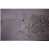 Image 2 : (18) Etched Glass Dessert Wine and Sherry Glasses