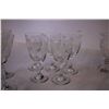 Image 3 : (18) Etched Glass Dessert Wine and Sherry Glasses