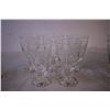 Image 4 : (18) Etched Glass Dessert Wine and Sherry Glasses