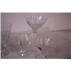 Image 4 : (6) Etched Glass Sorbet Glasses + (4) Etched Glass Glasses