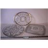Image 1 : (3) Glass Serving Platters