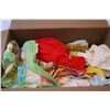 Image 2 : Box of Vintage Clothes and (2) Pairs of Oven Mitts