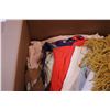 Image 3 : Box of Vintage Clothes and (2) Pairs of Oven Mitts