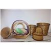 Image 1 : *(9) Assorted Wicker Items