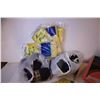 Image 2 : Bag of Assorted Woman’s Hand Bags +Crafting Supplies and Table Cloth