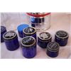 Image 3 : (13) Jars w/ Lids (Various Sizes) + (3) Tins and Canning Rings