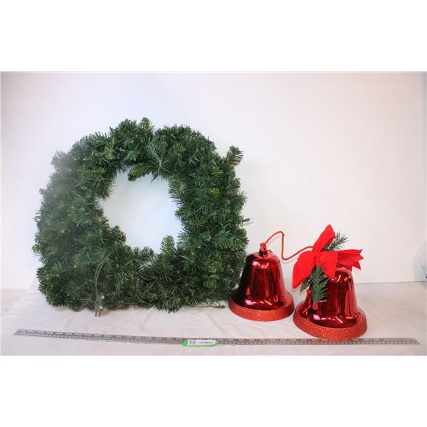 *Wreath and Bell Ornaments
