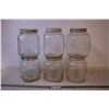 Image 1 : (6) Large Glass Jars w/ Lids