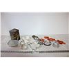 Image 1 : Cookie Cutters, Moulds, Tin, container with marbles