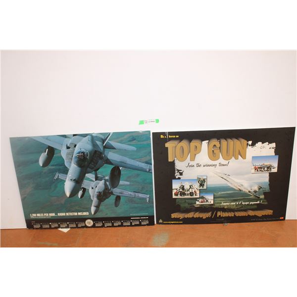 *(2) Fighter Jet Poster Boards