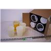 Image 1 : (4) Plastic Tumblers + Box of (8) Yogurt Containers