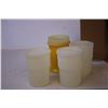Image 2 : (4) Plastic Tumblers + Box of (8) Yogurt Containers