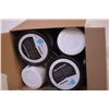 Image 3 : (4) Plastic Tumblers + Box of (8) Yogurt Containers