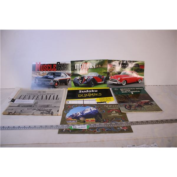 (5) Calendars, Centennial Paper, Mercedes-Benz Book