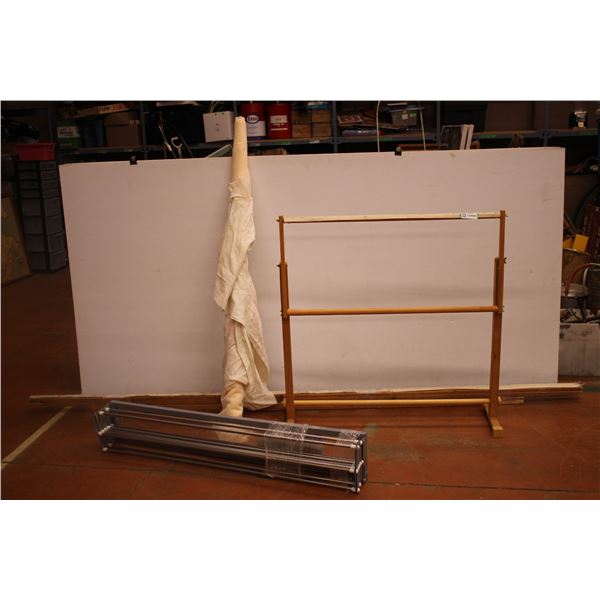*Quilting Frame, Embroidery Stretcher, Drying Rack and Fabric