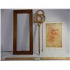Wood Frame-8 1/2 x 24 opening, Rug Beater, 1988 Leonardo Calendar
