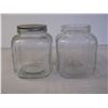 Image 2 : (2) Vintage coffee jars, 1 with lid, 1 without