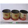 (3) Sasco Honey Tins