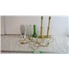 Image 1 : Glass vases and candle light sticks