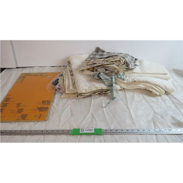 Assorted tablecloths and Knot tying helper