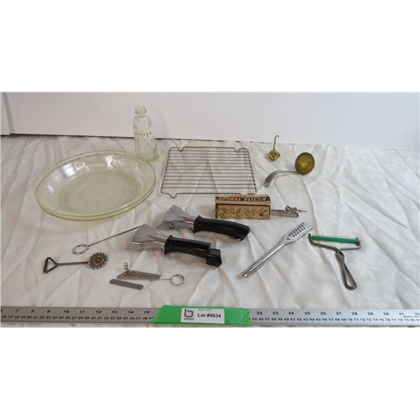 Assorted kitchen utensils