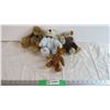 Image 1 : (4) Assorted Teddy Bears