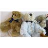 Image 2 : (4) Assorted Teddy Bears