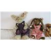 Image 2 : (3) Assorted Stuffed Bunnies