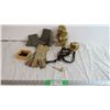Image 1 : Stuffed Monkey and Shoe protectors and Gloves