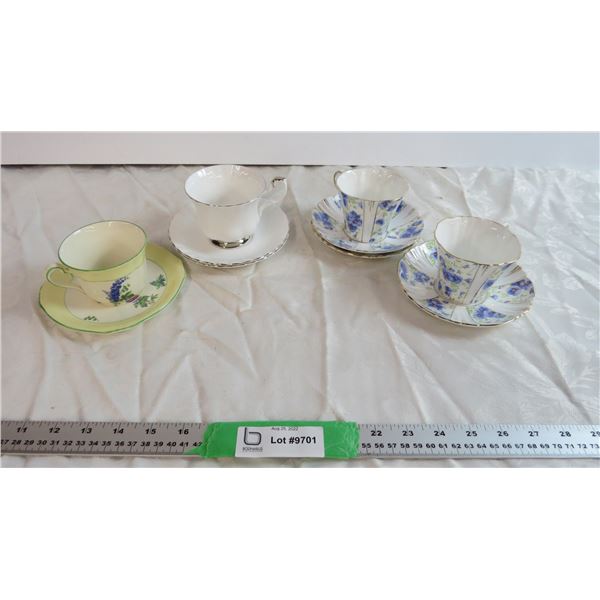 Bone China tea cups and plate sets