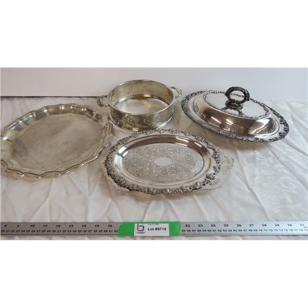 Silver plated platters