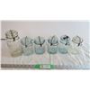 Image 1 : Assorted Glass jars Blue and clear