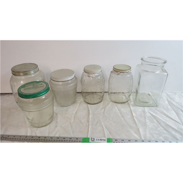 Assorted Glass Kraft jars