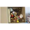 Image 2 : Basket + metal Bin + Box of vintage toys