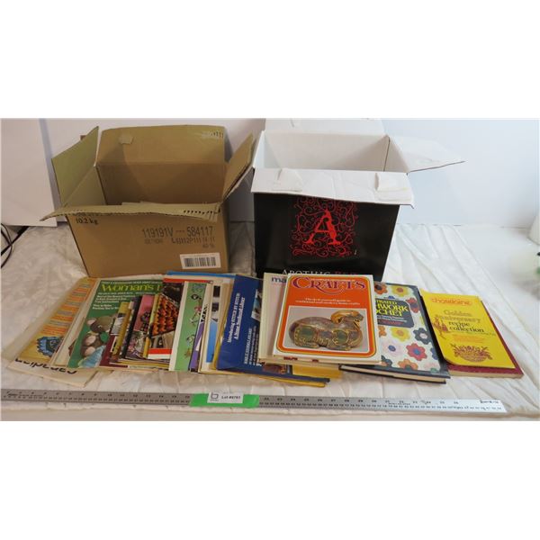 (2) Boxes of Crafts books