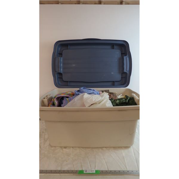 *Rubbermaid Storage container filled with Iron Board covers