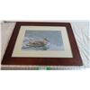 Image 1 : *Duck Swimming Framed Art 29X23"