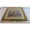 Image 1 : *Painted Fruit In Golden Frame 29X29"