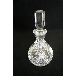 Clear Round Perfume Bottle w/Glass Applicator 5"
