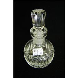 Clear Round Perfume Bottle w/Glass Applicator 5"
