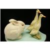 Image 3 : 2 Bisque Figures (1) Two Ducks 5" (2) Cylis 3.5"